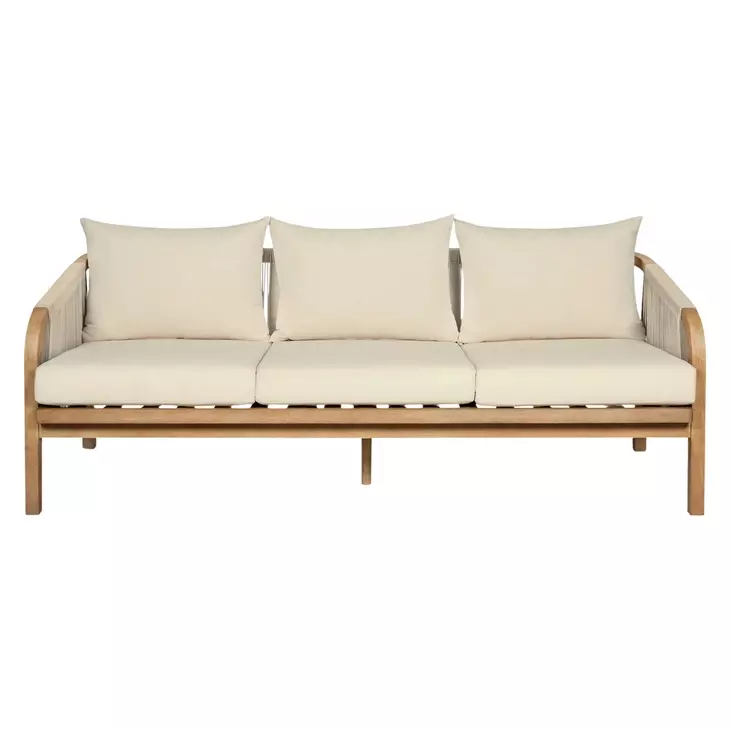Cypress Ivory Outdoor 75" Patio Sofa