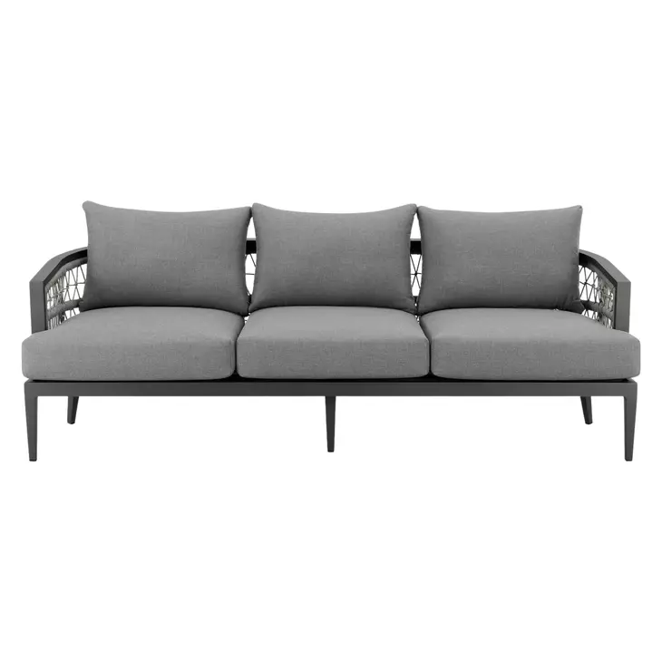 Zella Earl Gray Outdoor 35" Patio Sofa