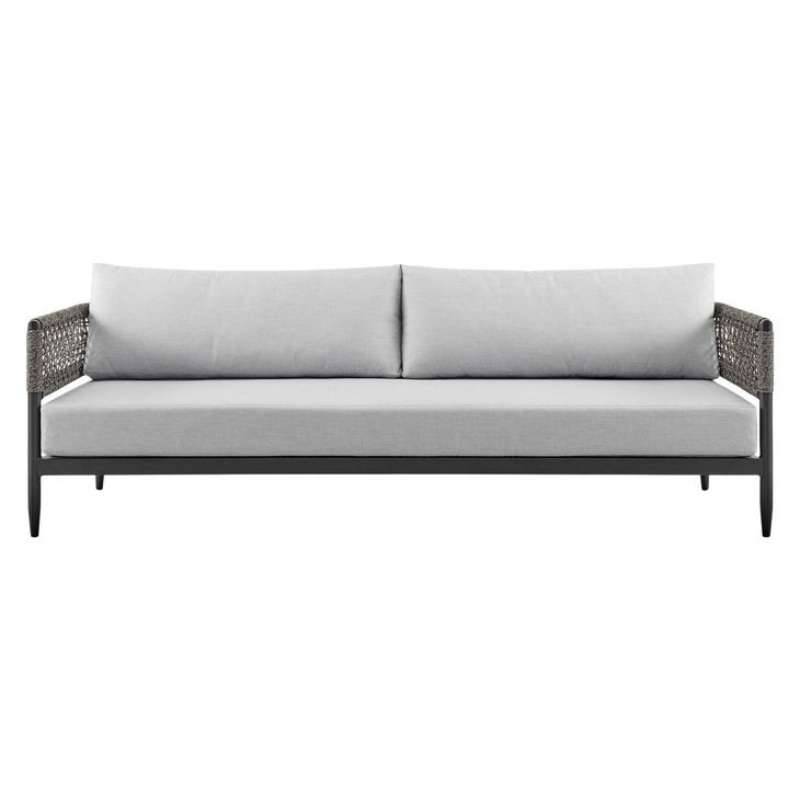 Alegria Light Gray Outdoor 84" Sofa