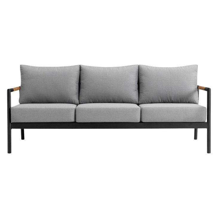 Crown Dark Gray Outdoor 78" Sofa
