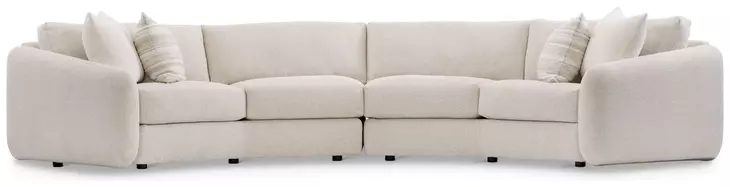 Soleil Beige 2 Piece Sectional with Pillows
