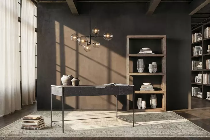 Outline Charcoal 56" Rectangular Desk