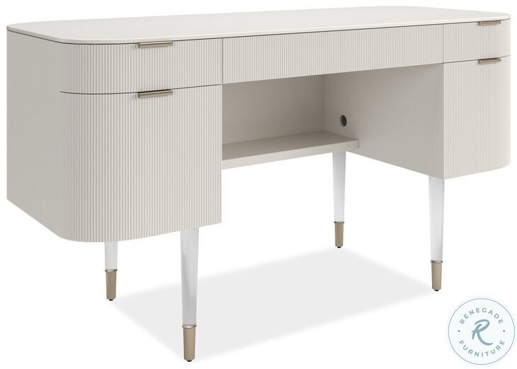 Lady Love Matte Pearl Desk From Caracole Coleman Furniture
