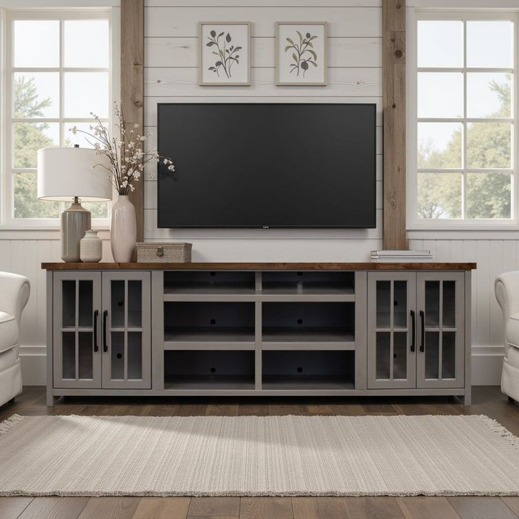 Avalon Sandstone and Whiskey 96" TV Stand