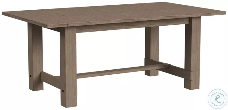 Anacortes Dark Taupe Trestle Extendable Dining Table