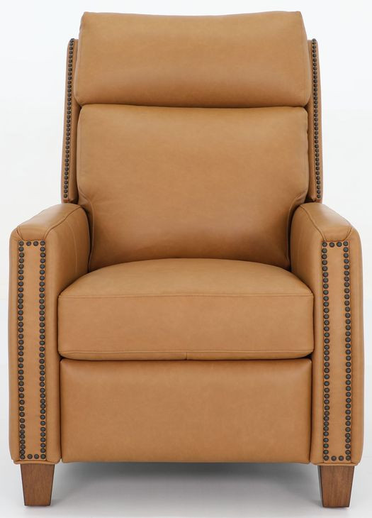 Anaheim Santa Fe Brandy Leather Power Recliner wirh Power Headrest and Power Lumbar