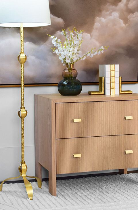 Andre Natural Oak 2 Drawer Side Table