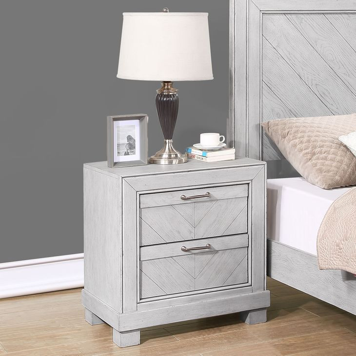 Montana Gray 2 Drawers Nightstand
