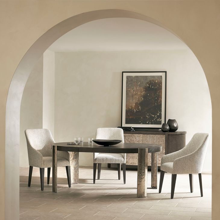 Prado Gray Upholstered Arm Chair Set Of 2