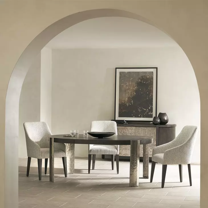 Prado Porcini And Bright Graphite Extendable Dining Room Set