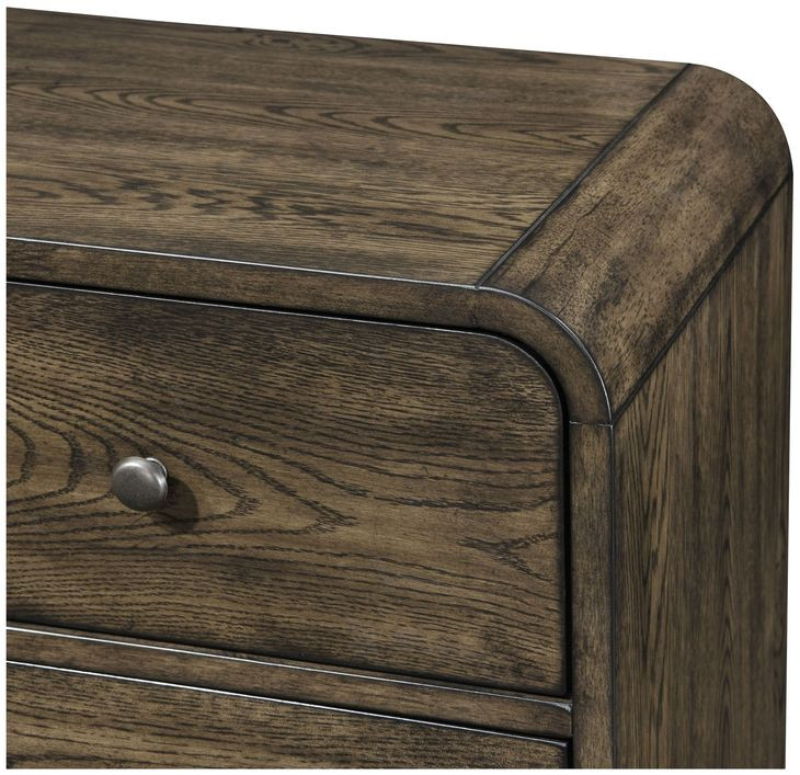 Rex Walnut 5 Drawer Chest