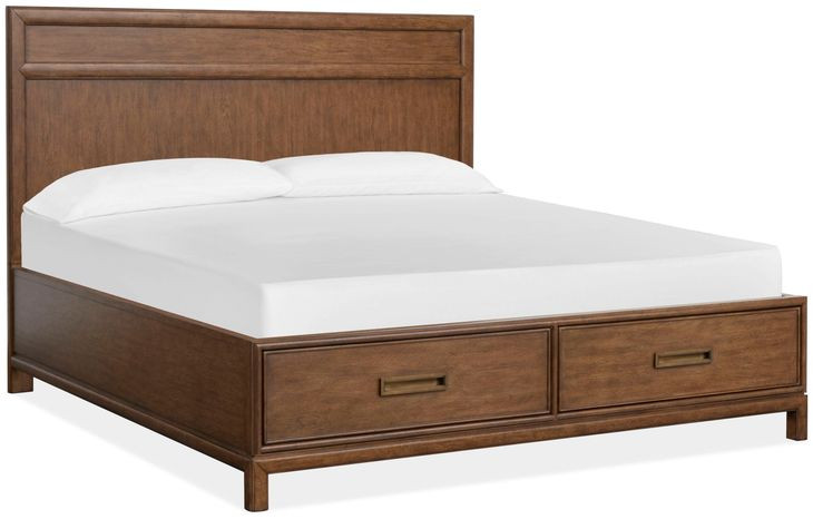 Ridgefield Russet King Storage Panel Bed