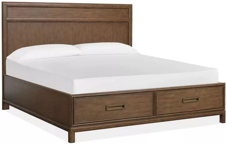 Ridgefield Russet California King Storage Panel Bed