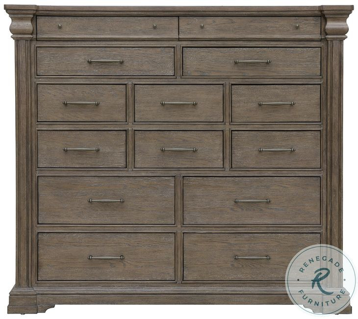 Madison Ridge Natural Bark 14 Drawer Master Chest