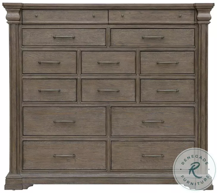 Madison Ridge Natural Bark 14 Drawer Master Chest