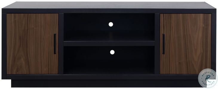 Aria Black And Walnut 66" TV Stand