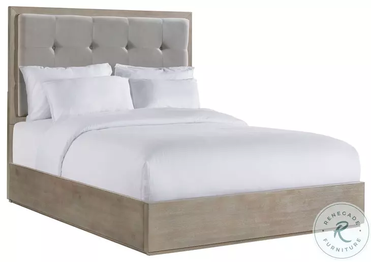 Cadia Grey Upholstered Panel Bedroom Set