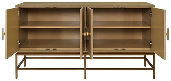 Ariel Cerused Oak 4 Door Buffet