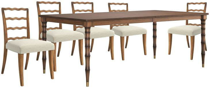 Harbor Lakeside Sepia Extendable Rectangular Dining Room Set