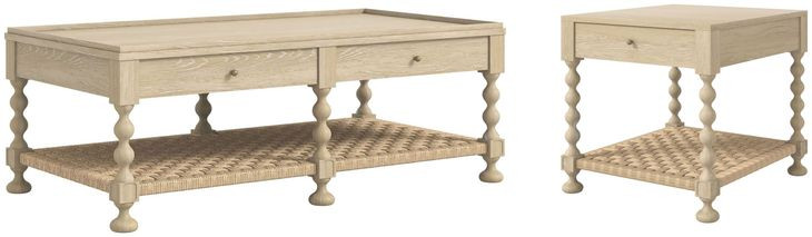 Haven Sun Oak Occassional Table Set