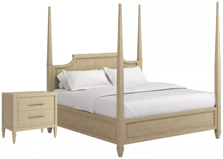 Eave Sundrenched Oak Panel Bedroom Set