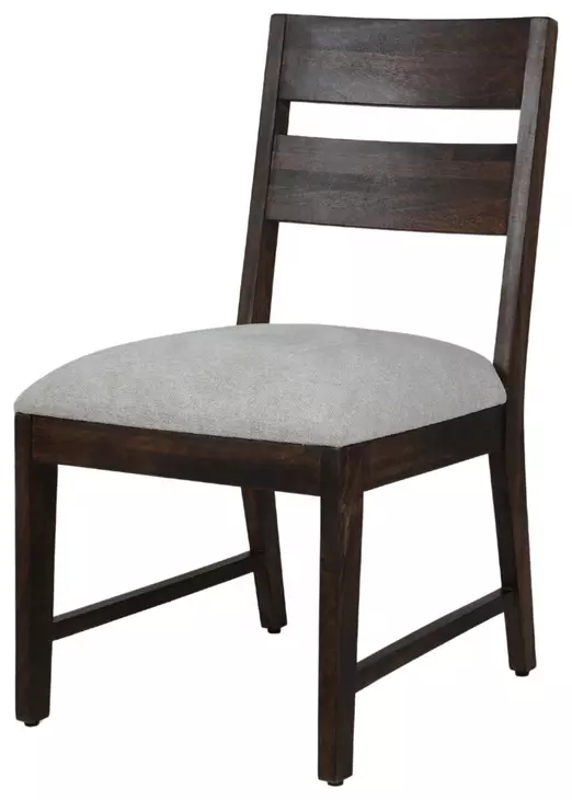 Archeway Gray Upholstered Ladderback Dining Chair Set of 2