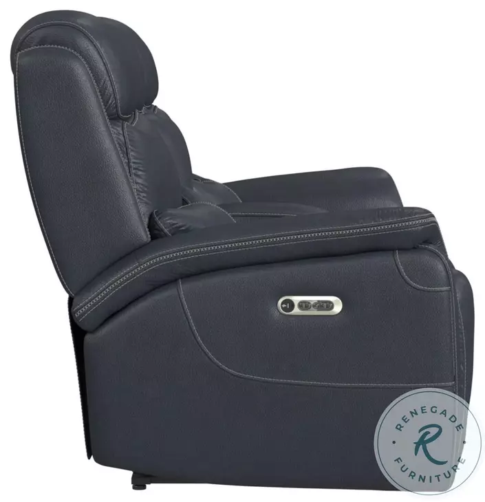 Florin Navy Power Reclining Living Room Set