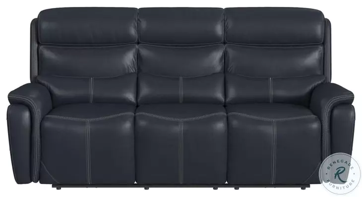 Florin Navy 91" Power Reclining Sofa