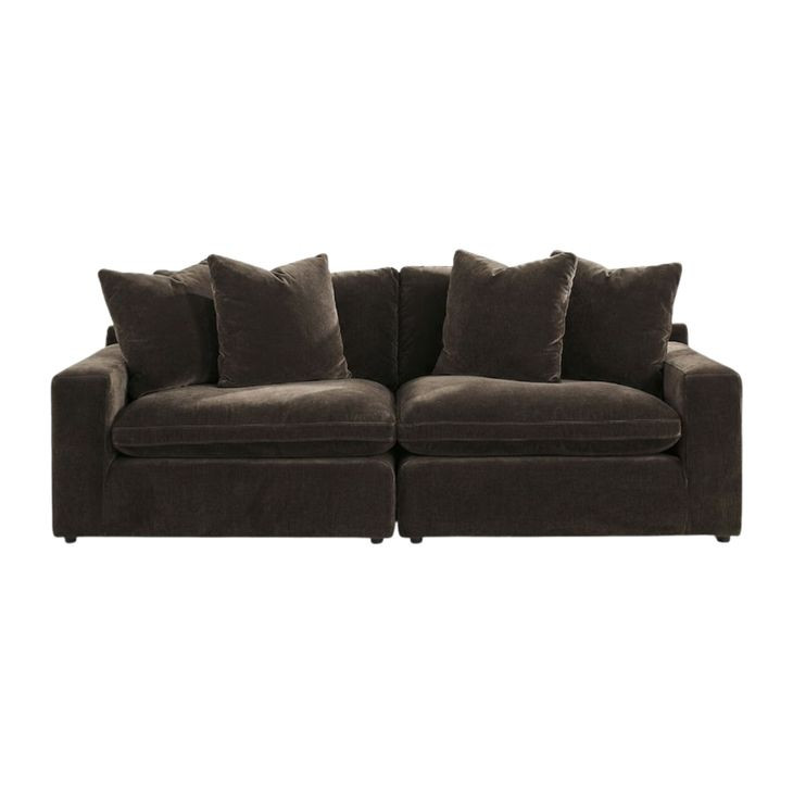 Maxton Heights Bittersweet 2 Piece Modular Sectional Sofa with Pillows
