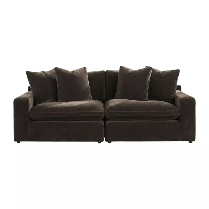 Maxton Heights Bittersweet 2 Piece Modular Sectional Sofa with Pillows