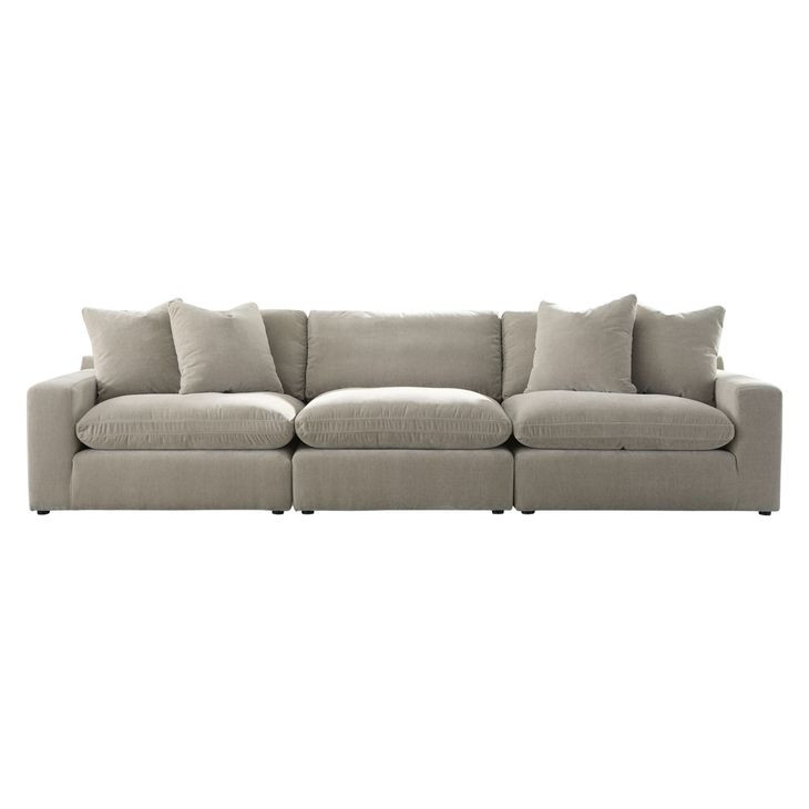 Maxton Heights Pebble 3 Piece Modular Sectional Sofa