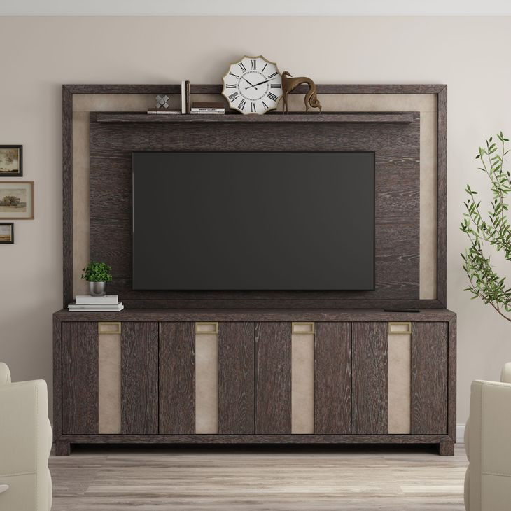 Ascent Dark Chocolate 90" Entertainment Center