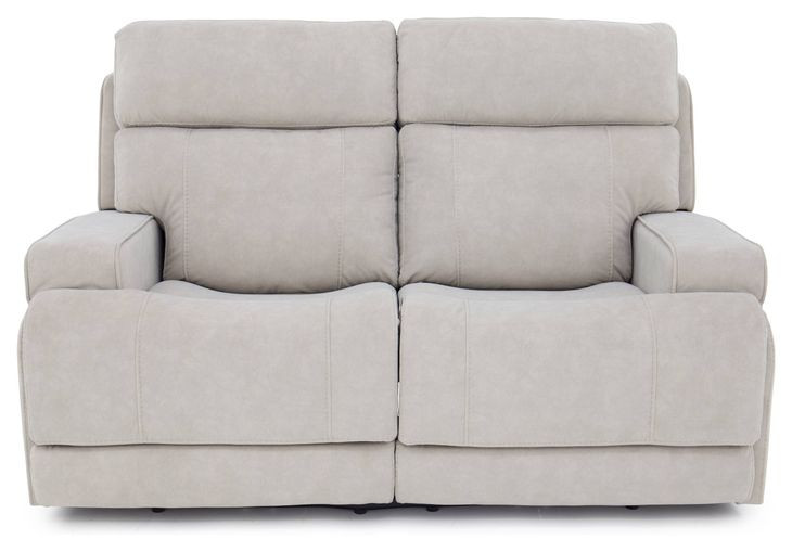 Ashbee Arula Dove 66" Zero Gravity Power Reclining Loveseat with Power Headrest and USB Charging