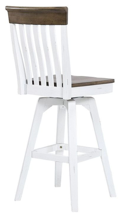 Ashford Brown Swivel Upholstered Barstool