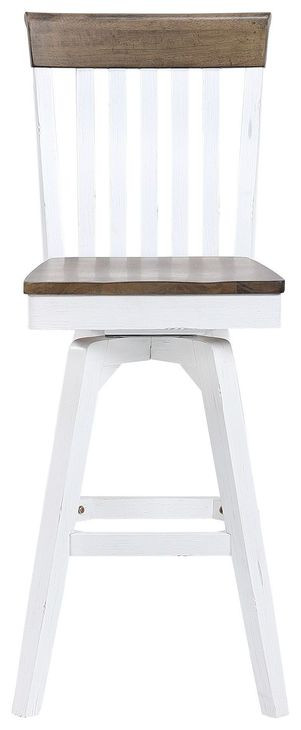 Ashford Brown Swivel Upholstered Barstool