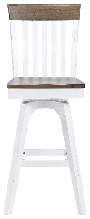 Ashford Brown Swivel Upholstered Barstool