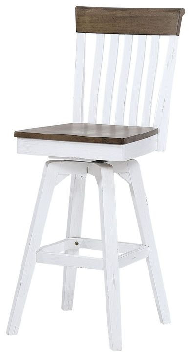 Ashford Brown Swivel Upholstered Barstool