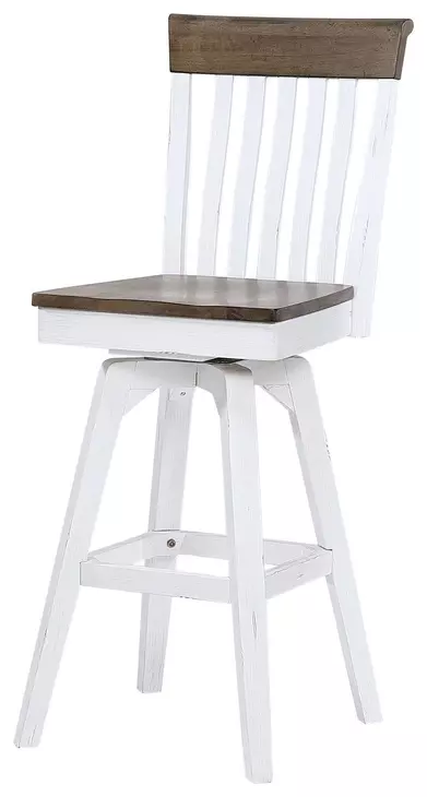 Ashford Brown Swivel Upholstered Barstool