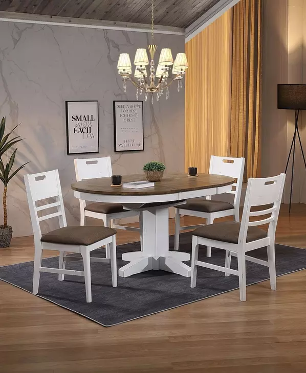 Ashford Brown Handle Grip Back Upholstered Side Chair