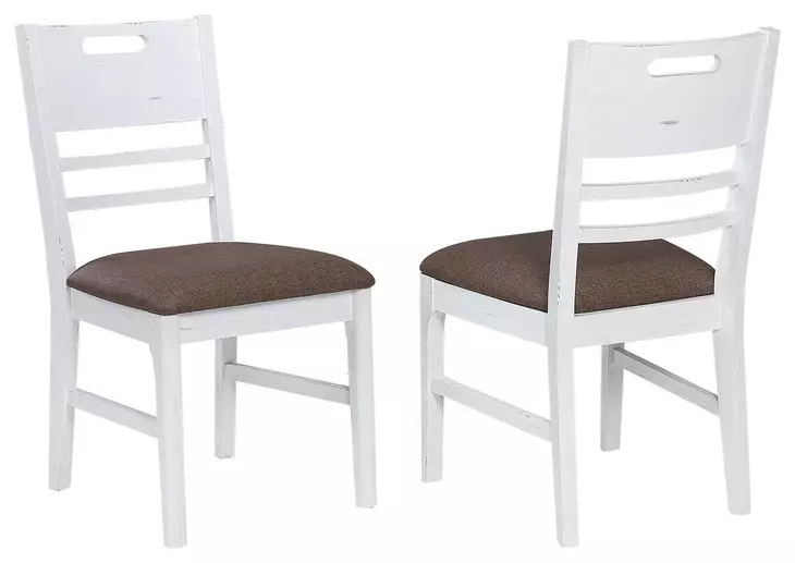 Ashford Brown Handle Grip Back Upholstered Side Chair