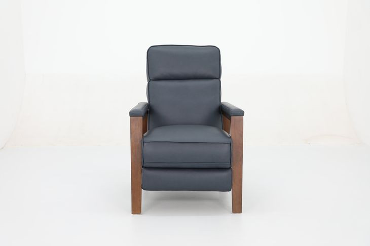 Ashland Santa Fe Ocean Leather Push Thru The Arms Recliner