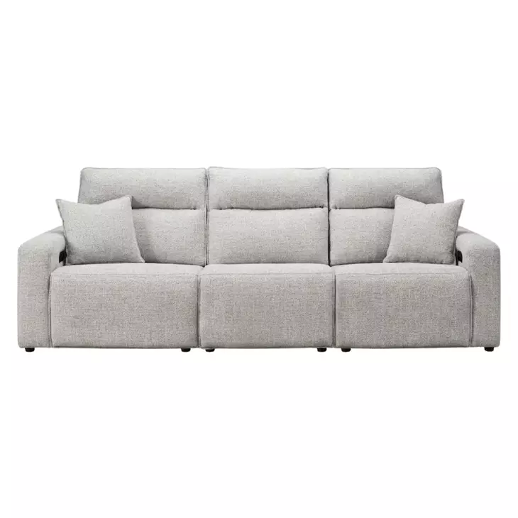 Modmax II Stone Performance Fabric Modular Power Reclining Sofa with USB Charging