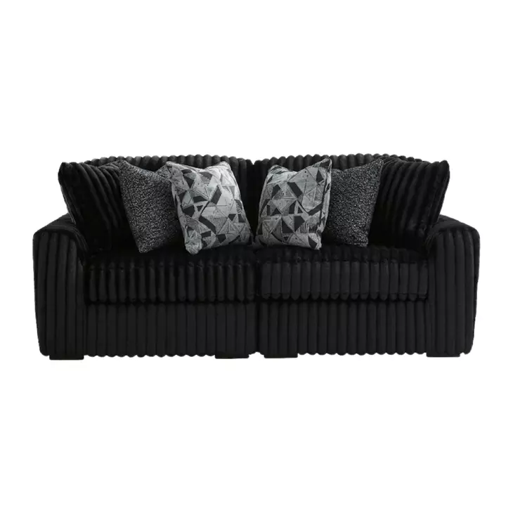 Midnight Madness Onyx 2 Piece Modular Sectional Sofa