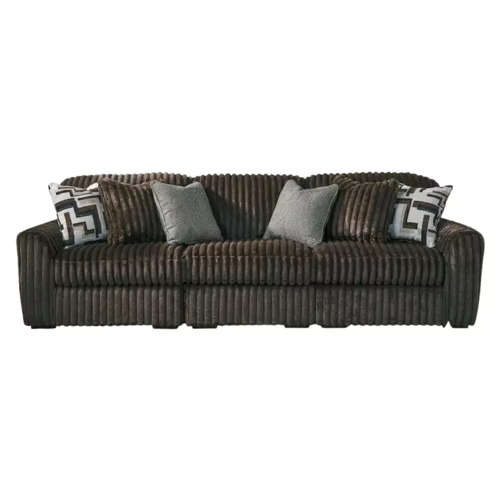 Midnight Madness Chocolate 3 Piece Modular Sectional Sofa