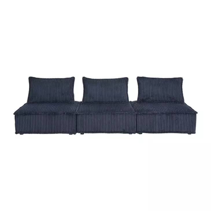 Bales Navy Modular 117" Sofa