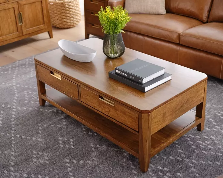 Aspire Profile Brown Rectangular Cocktail Table