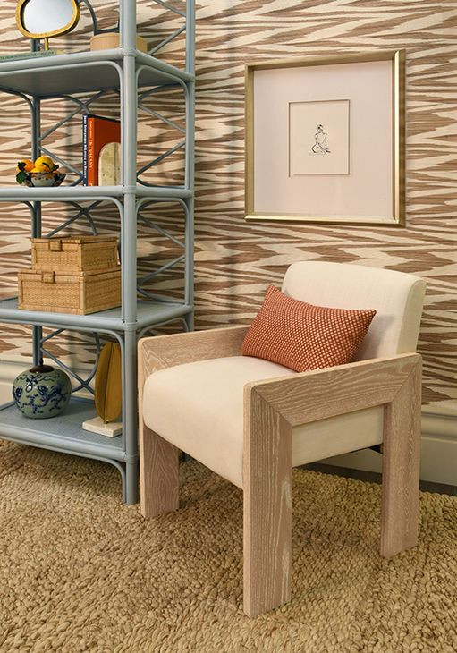 Danielle Painted Light Blue Etagere with 4 Shelves