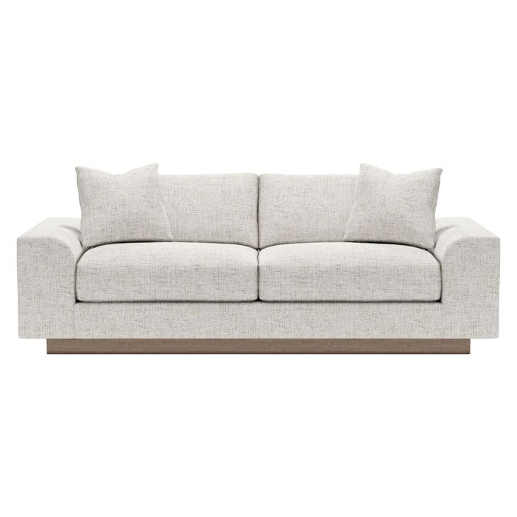 Lana Gray 96" Sofa with Pillows