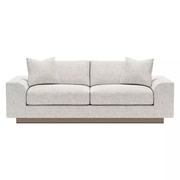 Lana Gray 96" Sofa with Pillows
