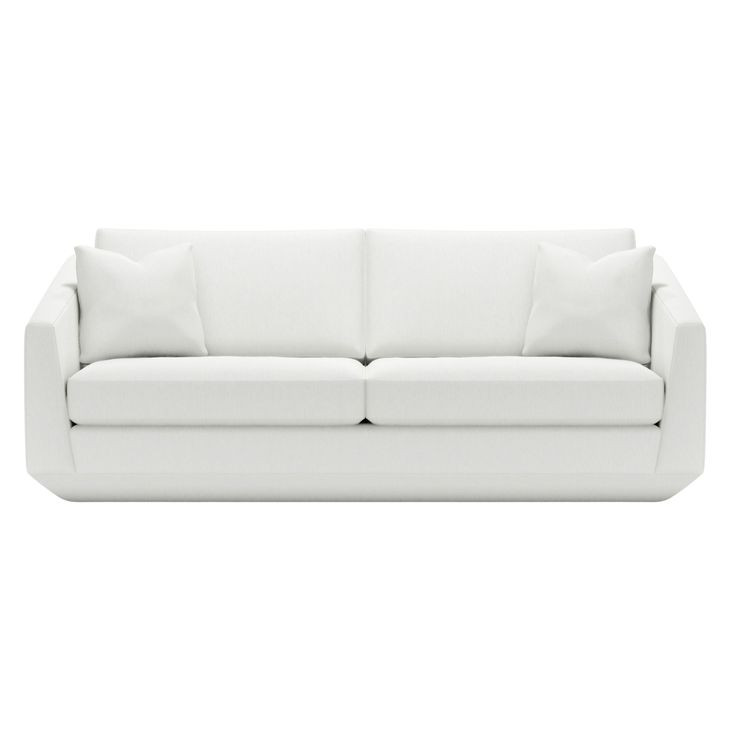 Veronica Ivory 95" Sofa with 2 Pillows